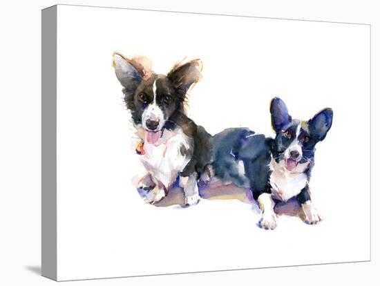 Two Corgis, 2015-John Keeling-Premier Image Canvas