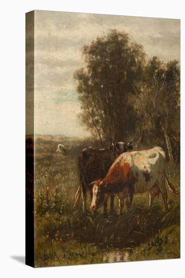 Two Cows in a Landscape-William Frederick Hulk-Premier Image Canvas