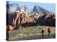 Two Cyclists, Red Rock Canyon National Conservation Area, Nevada, May 6, 2006-Jae C. Hong-Premier Image Canvas