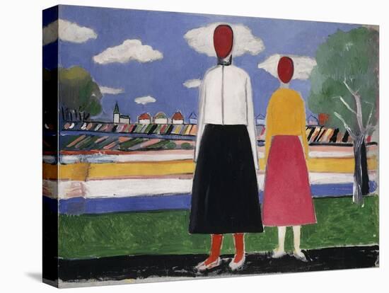 Two Figures in a Landscape-Kasimir Malevich-Premier Image Canvas