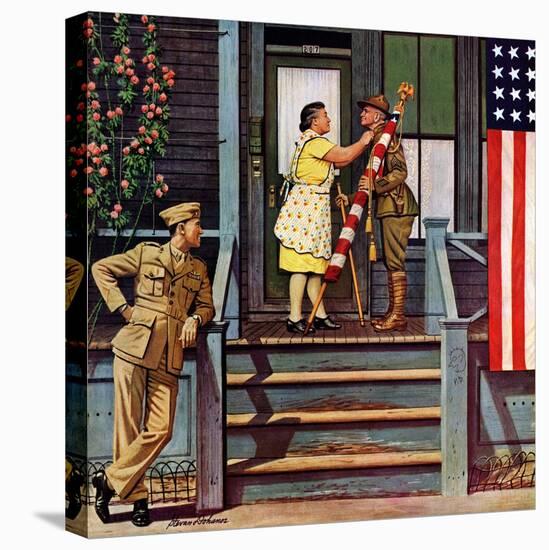 "Two Generations of Vets," July 5, 1947-Stevan Dohanos-Premier Image Canvas