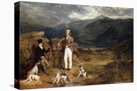 Two Gentlemen with Pointers on a Grouse Moor, 1824-John Frederick Herring I-Premier Image Canvas