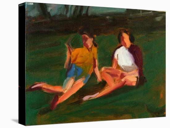 Two Girls, 2004-Daniel Clarke-Premier Image Canvas