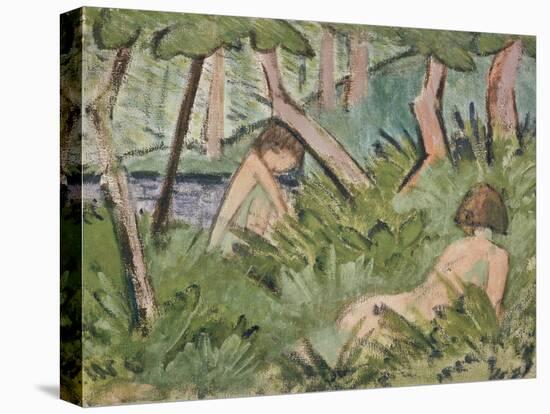 Two Girls in the Woods-Otto Mueller-Premier Image Canvas