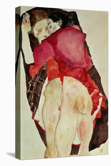 Two Girls (Lovers), 1911-Egon Schiele-Premier Image Canvas