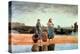 Two Girls on the Beach, Tynemouth, 1891-Winslow Homer-Premier Image Canvas