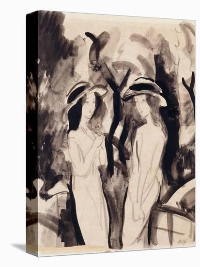 Two Girls; Zwei Madchen, 1914-Auguste Macke-Premier Image Canvas
