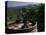 Two Glasses of Wine on Barrel at Kunde Estates Winery, Sonoma Valley, Sonoma County, California-null-Premier Image Canvas