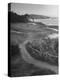 Two Golfers Playing on a Putting Green at Pebble Beach Golf Course-Nina Leen-Premier Image Canvas