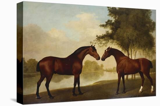 Two Hunters by a Lake-George Stubbs-Premier Image Canvas