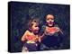 Two Kids Eating Watermelon-graphicphoto-Premier Image Canvas