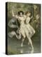 Two Ladies on a Swing, Illustration from "Les Sylphides"-Charles Bargue-Premier Image Canvas