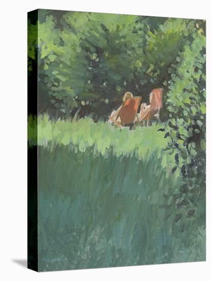 Two Ladies Relaxing In Sun-Jennifer Wright-Premier Image Canvas