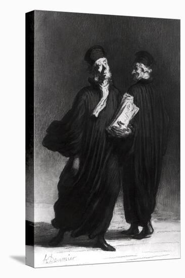 Two Lawyers, circa 1862-Honore Daumier-Premier Image Canvas