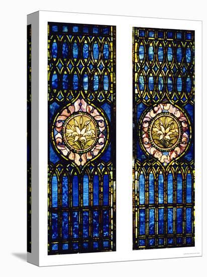 Two Leaded and Plated Glass Windows, circa 1910-Tiffany Studios-Premier Image Canvas