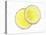 Two Lemon Slices in Water with Air Bubbles-Kröger & Gross-Premier Image Canvas