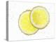 Two Lemon Slices in Water with Air Bubbles-Kröger & Gross-Premier Image Canvas