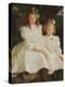 Two Little Girls, 1903 (Oil on Canvas)-Frank Weston Benson-Premier Image Canvas
