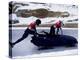 Two Man Bobsled Team Pushing Off at the Start , Lake Placid, New York, USA-Paul Sutton-Premier Image Canvas