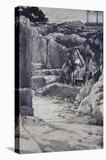 Two Marys' Watch the Tomb of Jesus-James Tissot-Premier Image Canvas