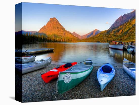 Two Medicine Lake and Sinopah Mountain, Glacier National Park, Montana, USA-Jamie & Judy Wild-Premier Image Canvas