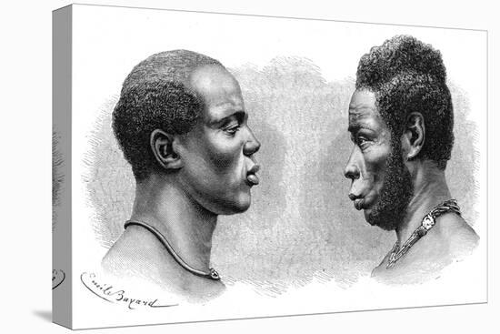 Two Men from French Guinea, C1850-1890-Emile Antoine Bayard-Premier Image Canvas