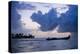 Two Men on a Fishing Boat in the San Blas Islands of Panama at Sunset-Sergio Ballivian-Premier Image Canvas