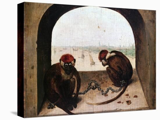 Two Monkeys, 1562-Pieter Bruegel the Elder-Premier Image Canvas