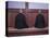 Two Monks During Za-Zen Meditation in the Sodo or Zazendo Hall, Elheiji Zen Monastery, Japan-Ursula Gahwiler-Premier Image Canvas