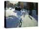 Two Mountain Huts, Pleney, Morzine-Andrew Macara-Premier Image Canvas