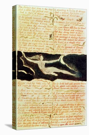 'Two Nostrils Bent down to the Deep...', Plate 11, 'The First Book of Urizen' 1794 (Pen and W/C on-William Blake-Premier Image Canvas