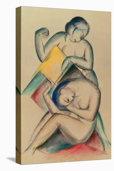 Two Nude women by Franz Marc-Franz Marc-Premier Image Canvas