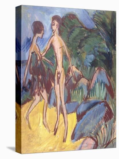 Two Nudes in the Room-Ernst Ludwig Kirchner-Premier Image Canvas