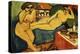Two Nudes on a Blue Sofa-Ernst Ludwig Kirchner-Premier Image Canvas