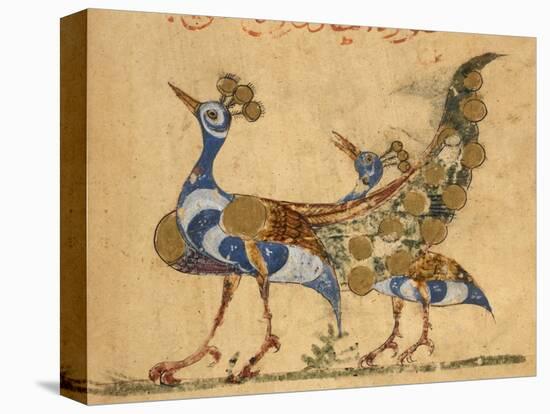 Two Peacocks-Aristotle ibn Bakhtishu-Premier Image Canvas