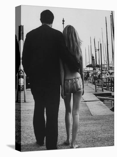 Two People at the Cannes Film Festival-Paul Schutzer-Premier Image Canvas