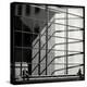 Two People Sitting Outside a Modern Glass Building-Eudald Castells-Premier Image Canvas