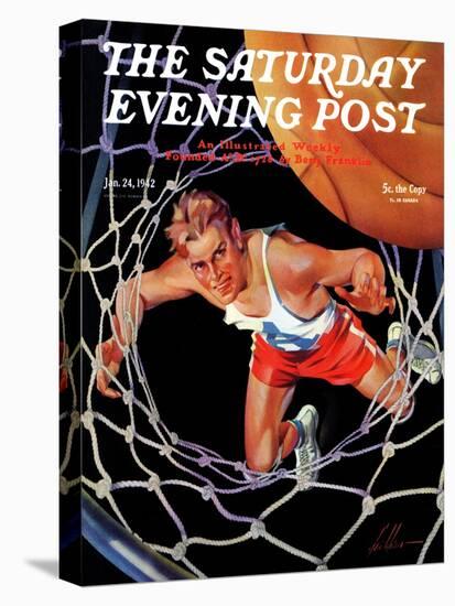 "Two Points," Saturday Evening Post Cover, January 24, 1942-Ski Weld-Premier Image Canvas