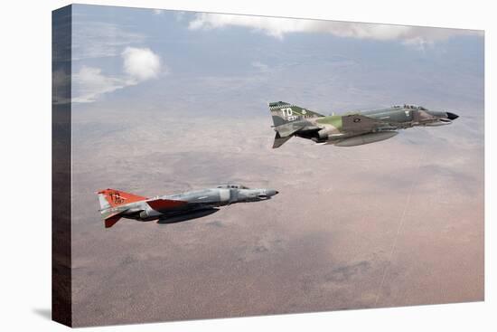 Two Qf-4E Phantom Ii Drones in Formation over the New Mexico Desert-null-Premier Image Canvas