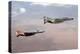 Two Qf-4E Phantom Ii Drones in Formation over the New Mexico Desert-null-Premier Image Canvas