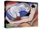 Two Reclining Nudes; Zwei Liegende Akte, 1912-Franz Marc-Premier Image Canvas