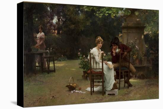 Two's Company, Three's None, 1892 (Oil on Canvas)-Marcus Stone-Premier Image Canvas