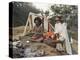 Two Sadhus Smoke Marijuana on the One Day of the Year When It is Legal, Pashupatinath, Nepal-Don Smith-Premier Image Canvas