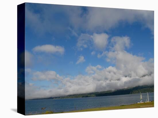 Two Sail Boats Wait on the Shore of Lake Quinault, Olympic National Park, Washington State-Aaron McCoy-Premier Image Canvas