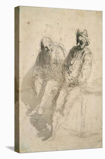 Two Saltimbanques (Deux Saltimbanque)-Honoré Daumier-Premier Image Canvas