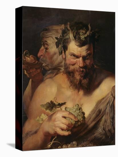 Two Satyrs, about 1615-Peter Paul Rubens-Premier Image Canvas