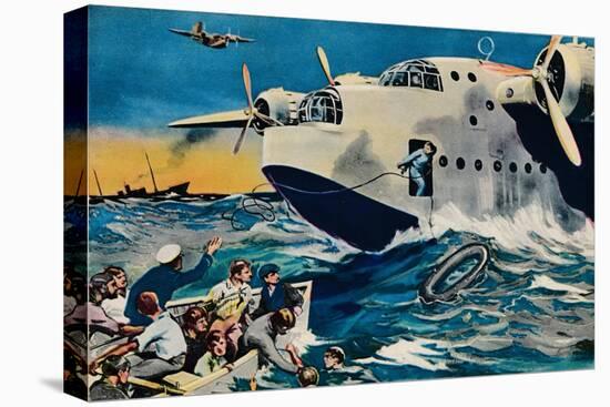 Two Short Sunderlands Rescuing Crew, 1940-null-Premier Image Canvas