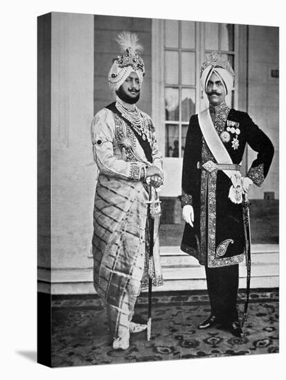 Two Sikh Princes of the Punjab, 20th July 1918 (B/W Photo)-English Photographer-Premier Image Canvas