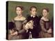 Two Sisters and a Brother of the Artist-Sofonisba Anguissola-Premier Image Canvas