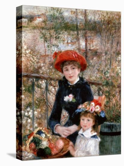 Two Sisters (On the Terrac), 1881-Pierre-Auguste Renoir-Premier Image Canvas